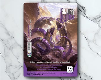 Sliver Legion - Vintage - Full Art Holographic - for collectors and MTG players - Altered Magic Cards