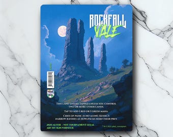 Rockfall Vale - Vintage - Full Art Holographic - for collectors and MTG players - Altered Magic Cards