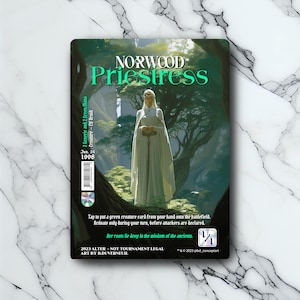 Norwood Priestress - Vintage - Full Art Holographique - pour les collectionneurs et les joueurs MTG - Cartes Magic Altérées