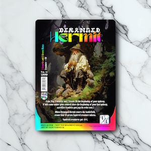 Deranged Hermit - Vintage - Full Art Holographique - pour les collectionneurs et les joueurs MTG - Cartes Magic Altérées