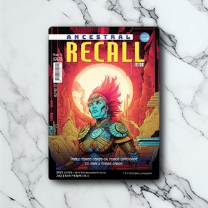 Ancestral Recall - Retro Futuriste / Vintage - Full Art Holographique - pour les collectionneurs et les joueurs MTG - Cartes Magic Altérées