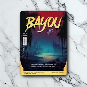 Bayou - Retro Futuriste / Vintage - Full Art Holographique - pour les collectionneurs et les joueurs MTG - Cartes Magic Altérées