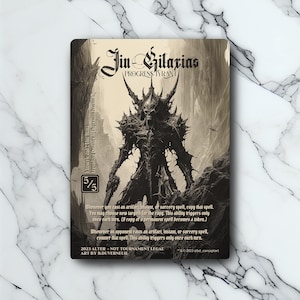 Jin-Gitaxias, Progress Tyrant- Vintage - Full Art Holographique - pour les collectionneurs et les joueurs MTG - Cartes Magic Altérées