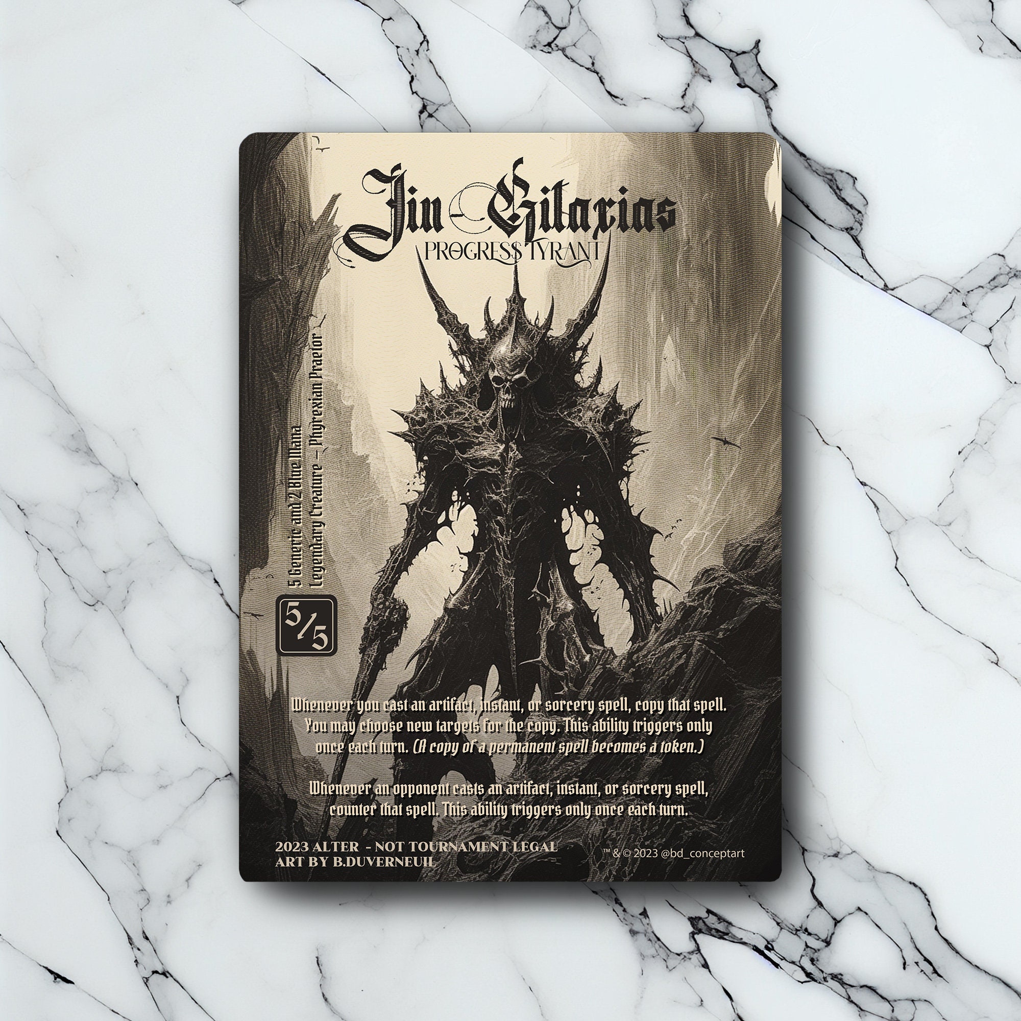 Jin-Gitaxias 拡張アート 直筆サイン付き Mtg Jin Gitaxias - Etsy Canada