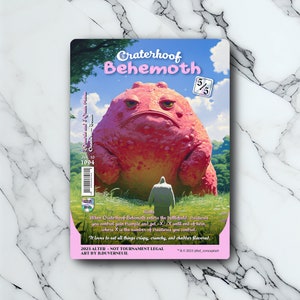 Craterhoof Behemoth - kawaii / Vintage - Full Art Holographique - pour les collectionneurs et les joueurs MTG - Cartes Magic Altérées