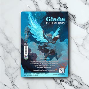 Giada Font of Hope - Vintage - Full Art Holographique - pour les collectionneurs et les joueurs MTG - Cartes Magic Altérées