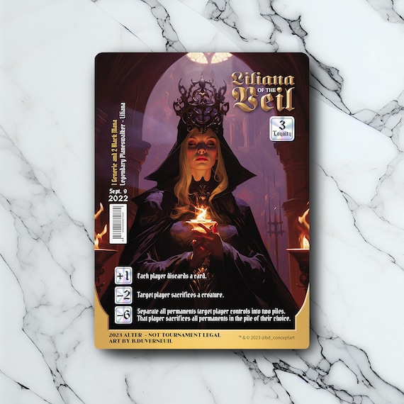 Liliana of the Veil - Vintage - Full Art Holographic - for Collectors and MTG Players - Altered Magic Cards - Etsy Liliana of the Veil - Vintage - Full Art Holographic - for Collectors and MTG Players - Altered Magic Cards - Etsy