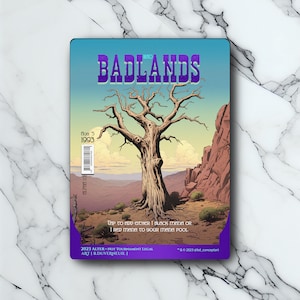 Badlands - Retro Futuriste / Vintage - Full Art Holographique - pour les collectionneurs et les joueurs MTG - Cartes Magic Altérées