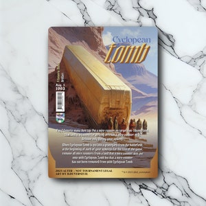 Cyclopean Tomb - Vintage - Full Art Holographique - pour les collectionneurs et les joueurs MTG - Cartes Magic Altérées