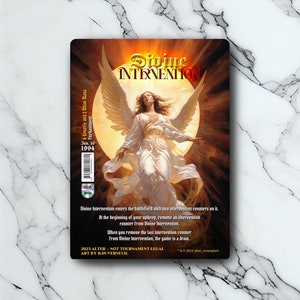 Divine Intervention - Vintage - Full Art Holographique - pour les collectionneurs et les joueurs MTG - Cartes Magic Altérées