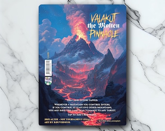 Valakut the Molten Pinnacle - Vintage - Full Art Holographic - for MTG Collectors and Players - Altered Magic Cards