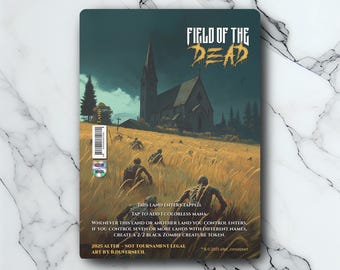 Field of the Dead - Vintage - Full Art Holographic - for collectors and MTG players - Altered Magic Cards