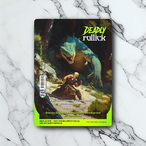 Deadly Rollick - Vintage - Full Art Holographique - pour les collectionneurs et les joueurs MTG - Cartes Magic Altérées