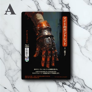 Gauntlet of Might - Retro Futuriste - Full Art Holographique - pour les collectionneurs & les joueurs MTG - Carte Magic Altérée