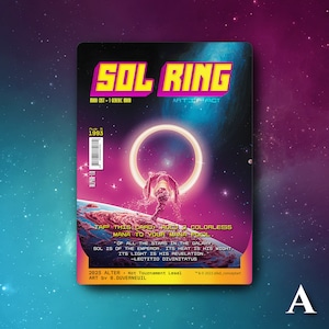 Sol Ring - Retro Futuriste / Vintage - Full Art Holographique - pour les collectionneurs et les joueurs MTG - Cartes Magic Altérées