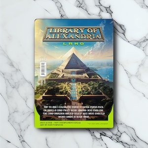 Library of Alexandria - Vintage - Full Art Holographique - pour les collectionneurs et les joueurs MTG - Cartes Magic Altérées