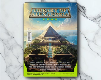 Library of Alexandria Custom Card Altered Art - Etsy