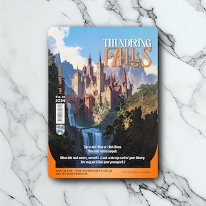 Thundering Falls - Surveil Lands / Vintage - Full Art Holographique - pour les collectionneurs et les joueurs MTG - Cartes Magic Altérées