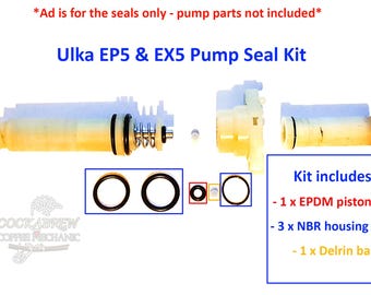 Cockabrew Solenoid Seals Service Kit For Breville Dual Boiler (BES900, BES920) - Teflon