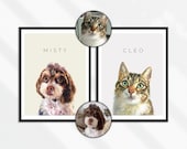 Pet Sympathy Gift, Cute Dog Drawing, Digital File, Portraits from Photo, Pet Memorial Gift, Personalized Pet Drawing