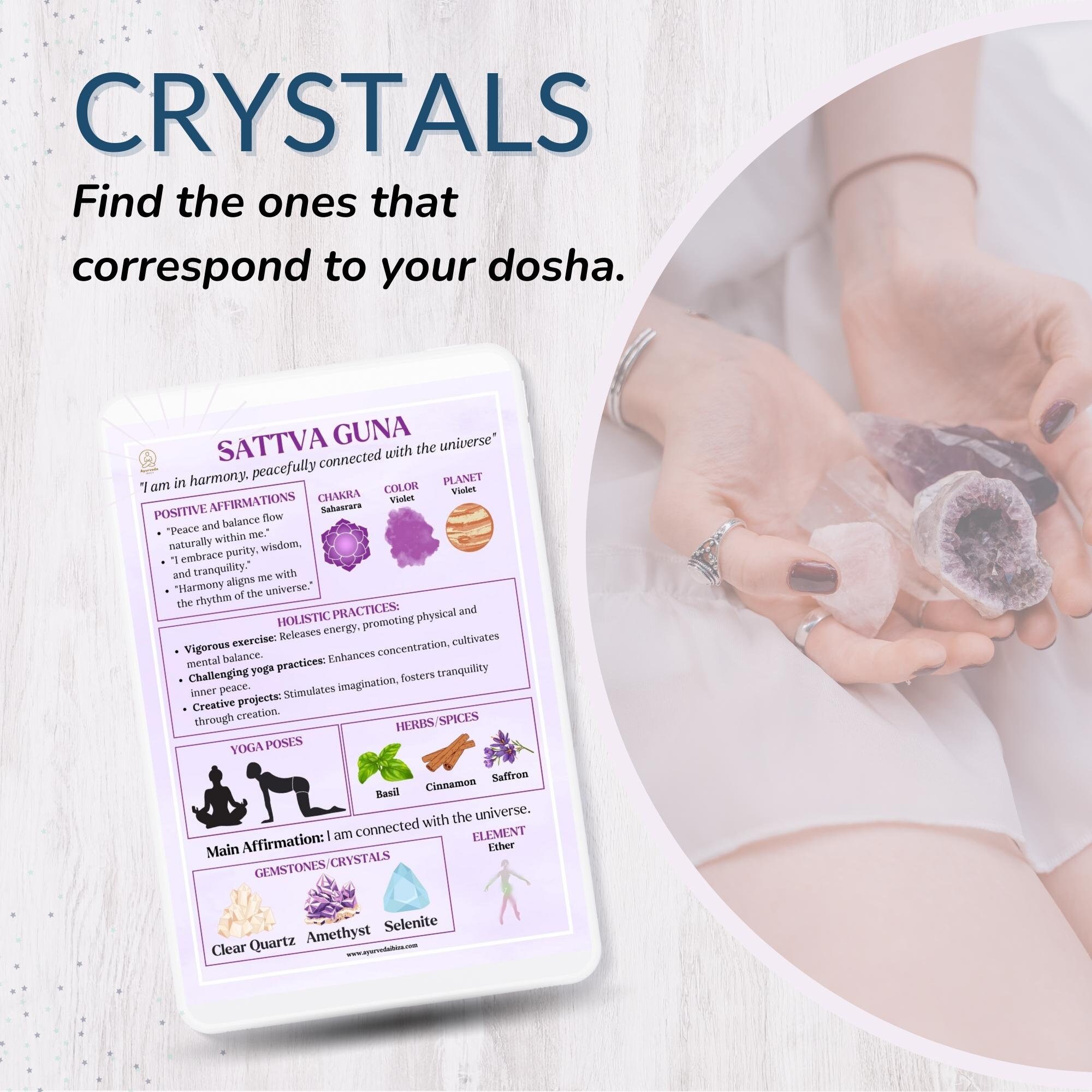 Ayurveda Doshas and Gunas Printable Cheat Sheets Ayurvedic Etsy México