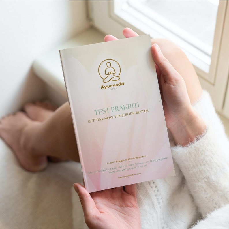 Ayurveda Dosha Test and Ebook Printable Workbook With Ayurvedic