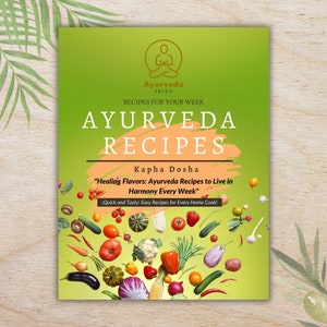 Ayurveda Digital Recipe Book For Pitta | Ayurveda Planner Workbook | Ayurveda Dosha | Recipes | Self Care Planner | Ayurveda | Recipe Sheet