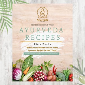 Ayurveda Digital Recipe Book For Pitta | Ayurveda Planner Workbook | Ayurveda Dosha | Recipes | Self Care Planner | Ayurveda | Recipe Sheet