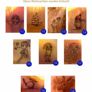 Weihnachtspostkarten - Set individuell zusammenstellen