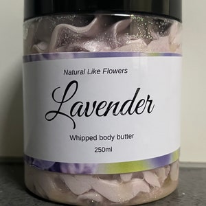 Lavender whipped body butter