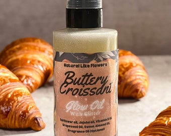 Butterweiches Croissant Glow Öl mit Glitter