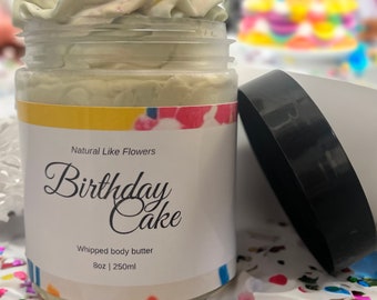 Birthday cake whipped body butter