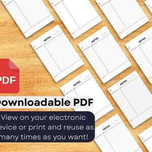May include: A downloadable PDF document with the word "NOTES" at the top of each page. The PDF is designed for taking notes and is available for download.