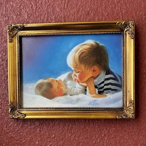 Donald Zolan Brotherly Love miniature lithograph numbered 71379