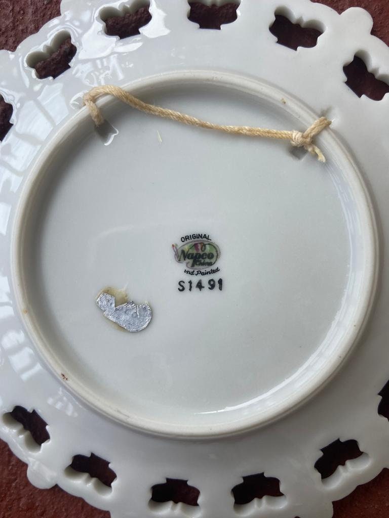 Original Napco Vintage Hand Painted Decorative Wall Plate 6