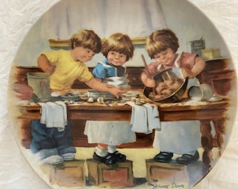 Jeanne Down "Taste Test" Collector Plate: 1986 Knowles China