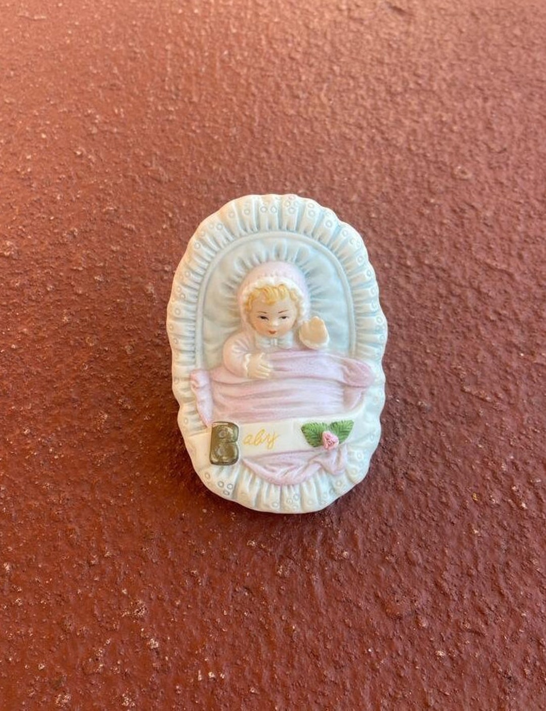 Vintage 1983 Enesco Baby Porcelain Figurine Etsy