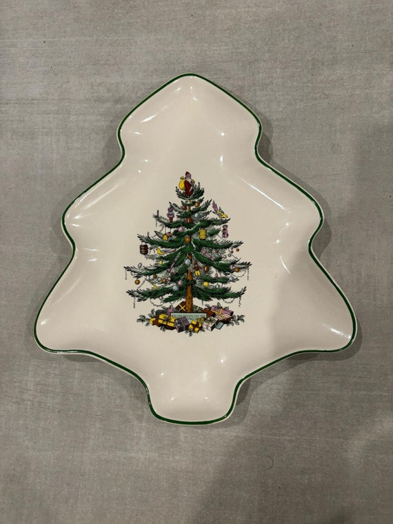Vintage Spode Christmas Tree Shaped S3324-A7 1938 - Etsy