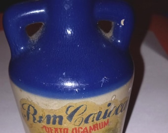 1970's, Rum Carioca, advertising sample, mini 2 handle jug, no cork, bottle is empty