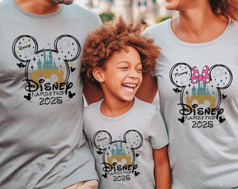 Custom Disneyworld Family Trip Shirt,Disney Family 2025 Vacation Shirt,Personalized Family Matching Shirt, Disney Custom Minnie Mickey Shirt