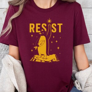 Penguins Resist Shirt, Flippers Up T-shirt, Heard Island Shirt, Penguins Against Tariffs Tee, Subtle FDT Resistance, Protest Penguins Tshirt