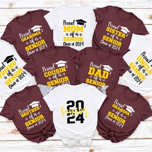 Custom Proud Family Shirt,Graduate Shirt, Class of 2024 Family Graduation Shirts, Graduation Matching Tshirt,Trend Graduation,Graduation Tee