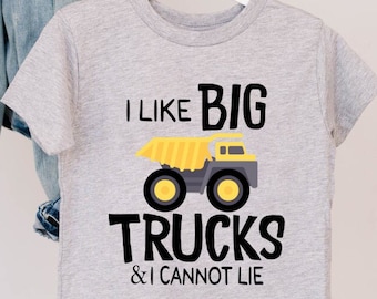 I Like Big Trucks And I Cannot Lie Shirt, Trucker Shirt,Birthday Boy Gift,Gift For Trucker,Trucker Tee,Big Trucks,Semi Driver,Toddler Gift