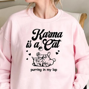 Purring in My Lap Shirt,Cute Cat Shirt,Concert Shirt,Funny Shirt for Music Lovers,Fan Shirt for Concert,Music Lover Gift,Lyric Merch