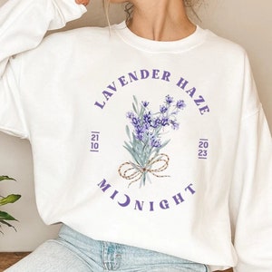 Lavender Haze Shirt,Midnights Lavender Shirt,Concert Shirt,Fan Shirt,Lover Merch Tee,Music Shirt,Floral TS Merch,Music Fan Album TShirt