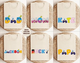 Custom Name Disney Shirt, Mickey & Friends Family Matching Shirts, Mom Dad Disney Shirt, Personalized Mickey Mouse Kids Toddler Birthday Tee