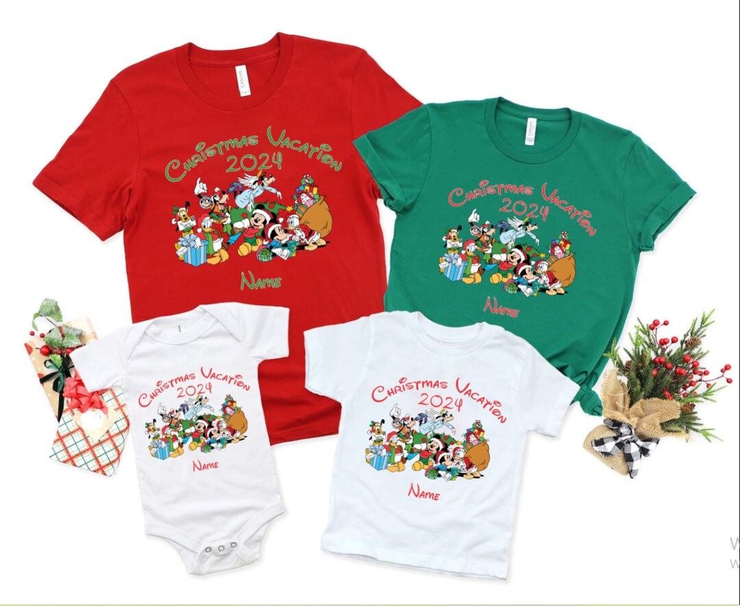 Disney Christmas Vacation 2024 Shirt,disney Squad Shirt,custom Family