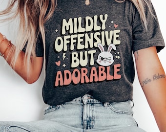 Funny Bunny Shirt, Sassy T-Shirt, Cute Rabbit Tee, Sarcastic Graphic Shirt, Vintage Humor Tshirt, Aesthetic Easter Gift, Womens Trendy Shirt