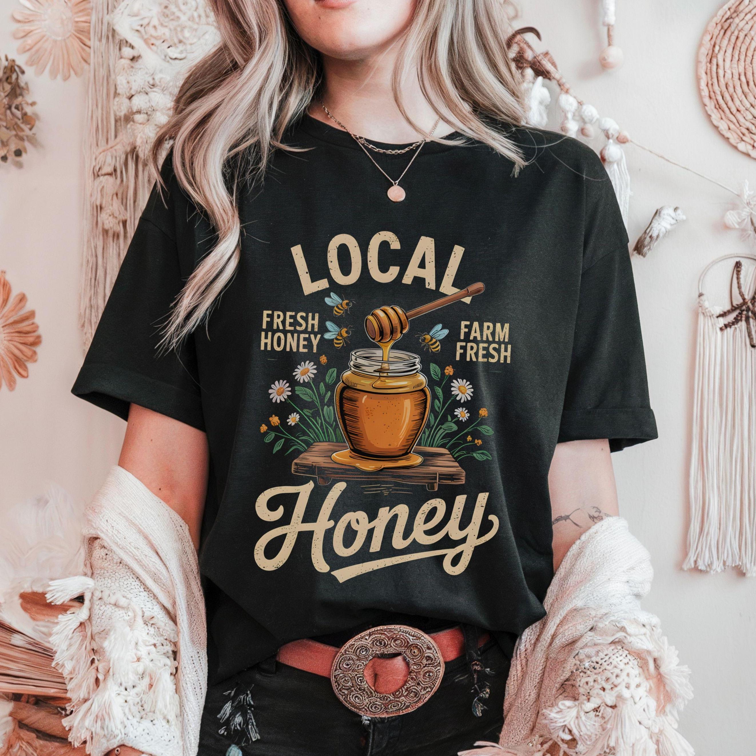 トップス CTLS Cvtvlist HONEY GANG TEE Local Wildflower Honey Pot T-shirt, Farmers Market Tee Honey Jar