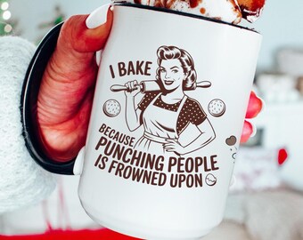 Retro Baking Humor Mug Pastry Chef, Funny Coffee Mug for Bakers, Gift Women Baking, Vintage Baker Coffee Cup, Sassy Kitchen Decor Mothersday